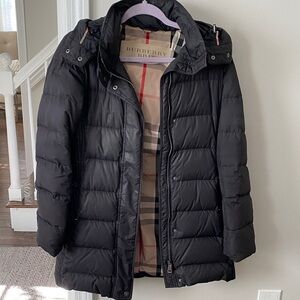 Burberry Brit Classic Black Down Puffer Coat XS